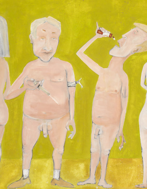 Naked People Doing Drugs | Framed Giclee Print on Canvas